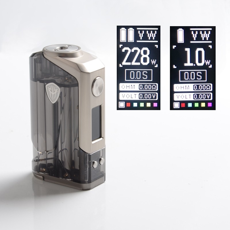 Rincoe Jellybox 228w Box Mod Kits Dual 18650 Pin 4.8ml Sub Ohm Tank