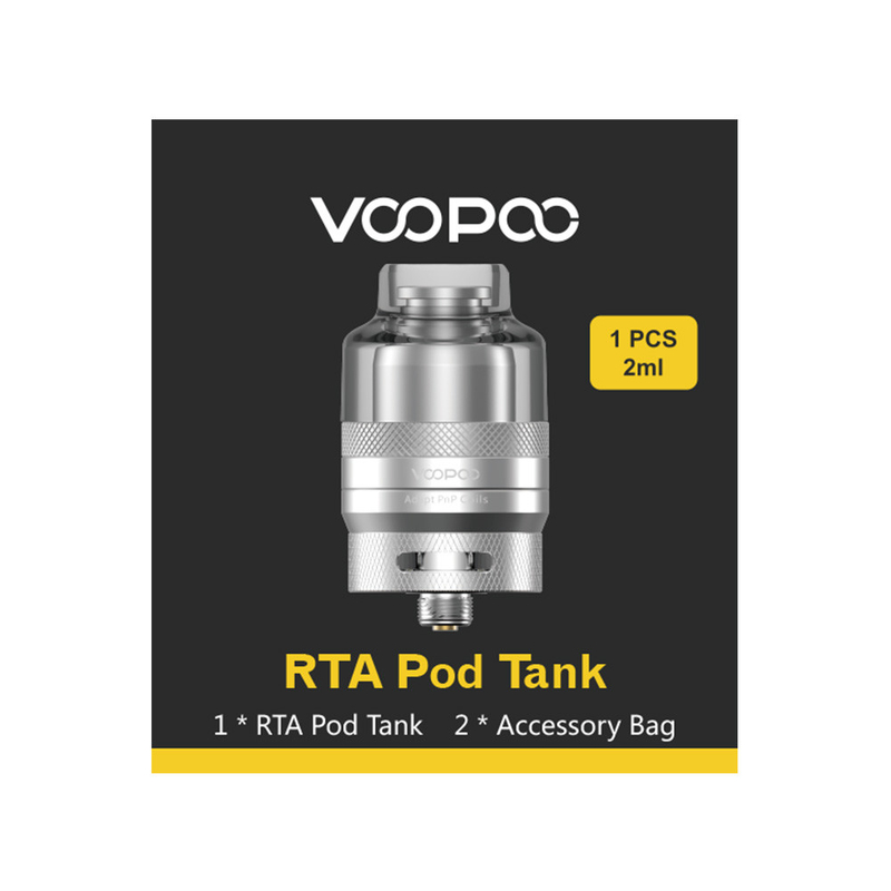 26 x 46,5 mm Voopoo Rta Pod Tank 2ml 510 Thread Pnp Tanks Thay thế