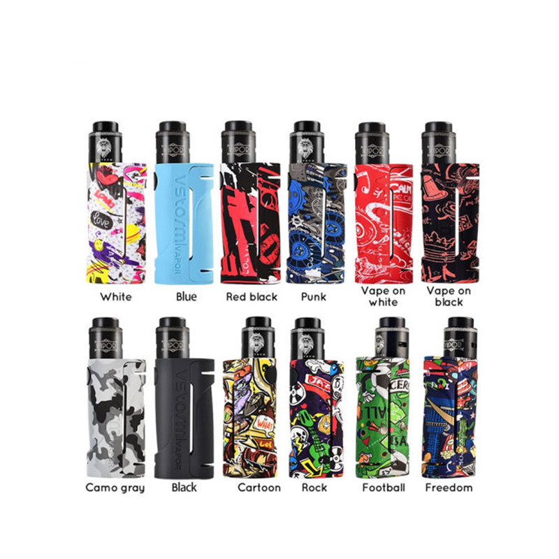 Bộ dụng cụ sửa đổi hộp Vapour Storm Eco Rda 90w E Bộ khởi động thuốc lá Đơn 18650 Pin 24mm