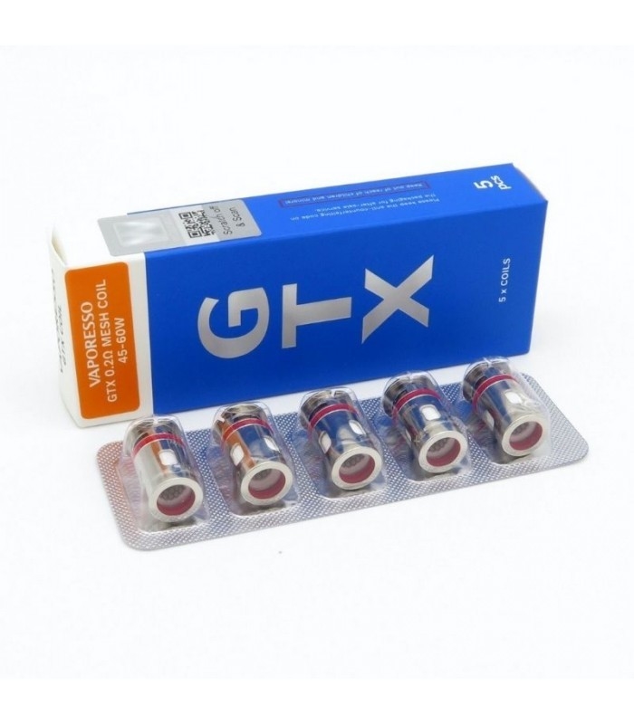 Vaporesso Gtx Coil 5 cái Target Pm80 Gtx Core Vape Mesh Coil Replacement 35g