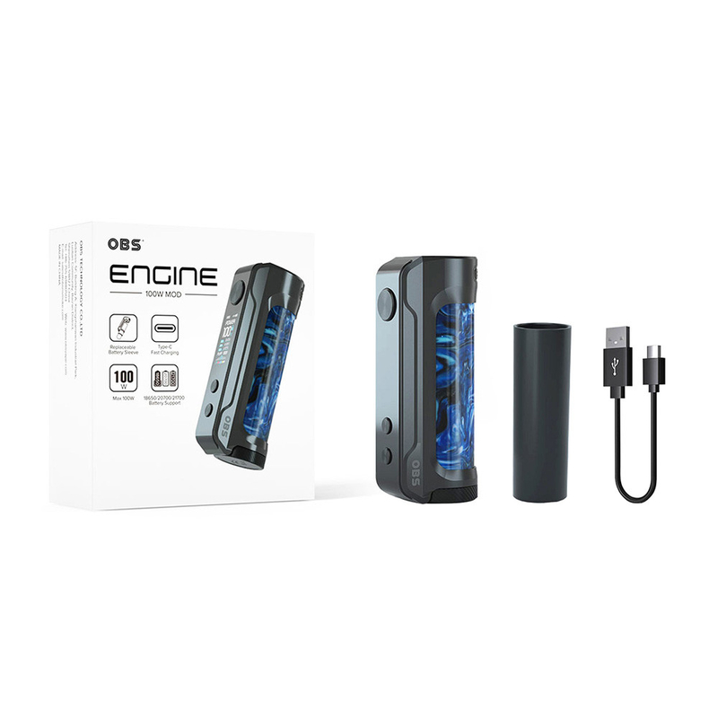 Obs Engine 100w Box Vape Mods Loại Mod hộp pin đơn - Sạc C
