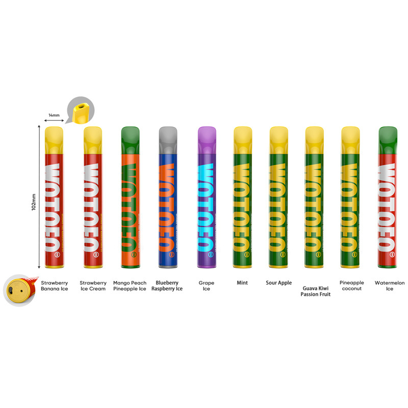 Pod Vapes dùng một lần Wotofo Mini + 800 Puffs 2,8ml 500mah Pin Bút điện tử hóa hơi