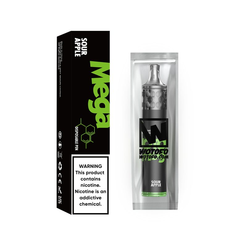 Wotofo Mega Pod Vapes Kit dùng một lần 1500 Puffs 980ma 5ml E Liquid 1.6ohm Wire
