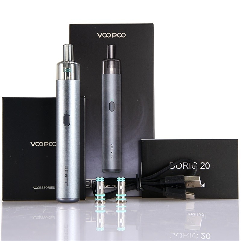 1500 mah ITO Coil Pod có thể nạp đầy hơi Voopoo Doric 20 2ml E Thuốc lá Vaper