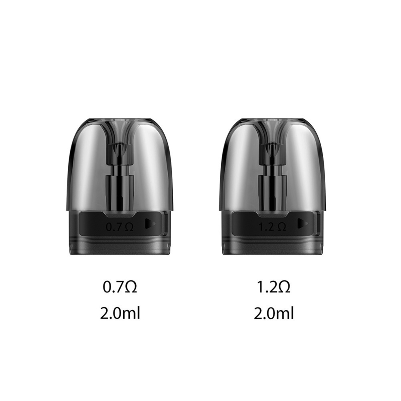 Hộp mực Lelote Voopoo Argus Pod 2ml 0,7ohm 1,2ohm Làm đầy bên hông Các vỏ rỗng