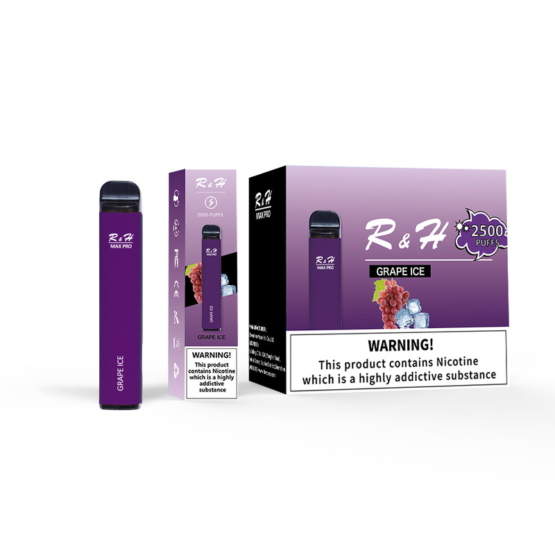 Pod dùng một lần Vapes Max Pro 8ml 950 mah 2500 Puffs 1.3ohm Mesh Coil Kit dùng một lần
