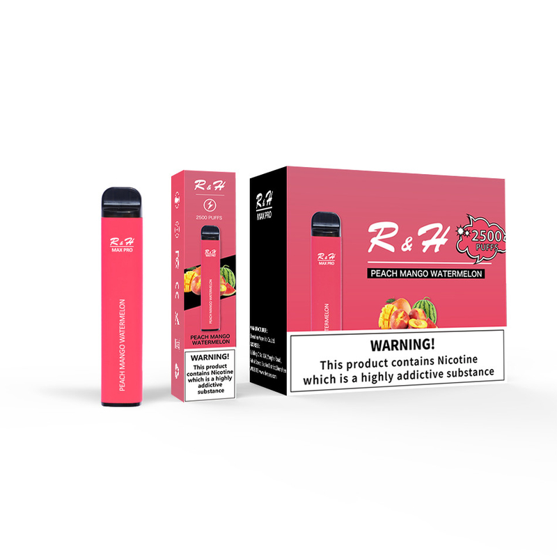 Pod dùng một lần Vapes Max Pro 8ml 950 mah 2500 Puffs 1.3ohm Mesh Coil Kit dùng một lần