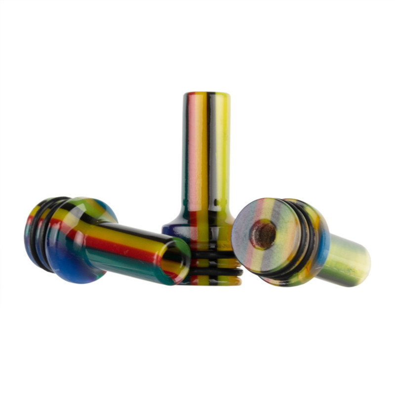 AS285 Resin Rainbow 510 MTL Mẹo nhỏ giọt tùy chỉnh cho Vape Pen Atomizer Cartridges