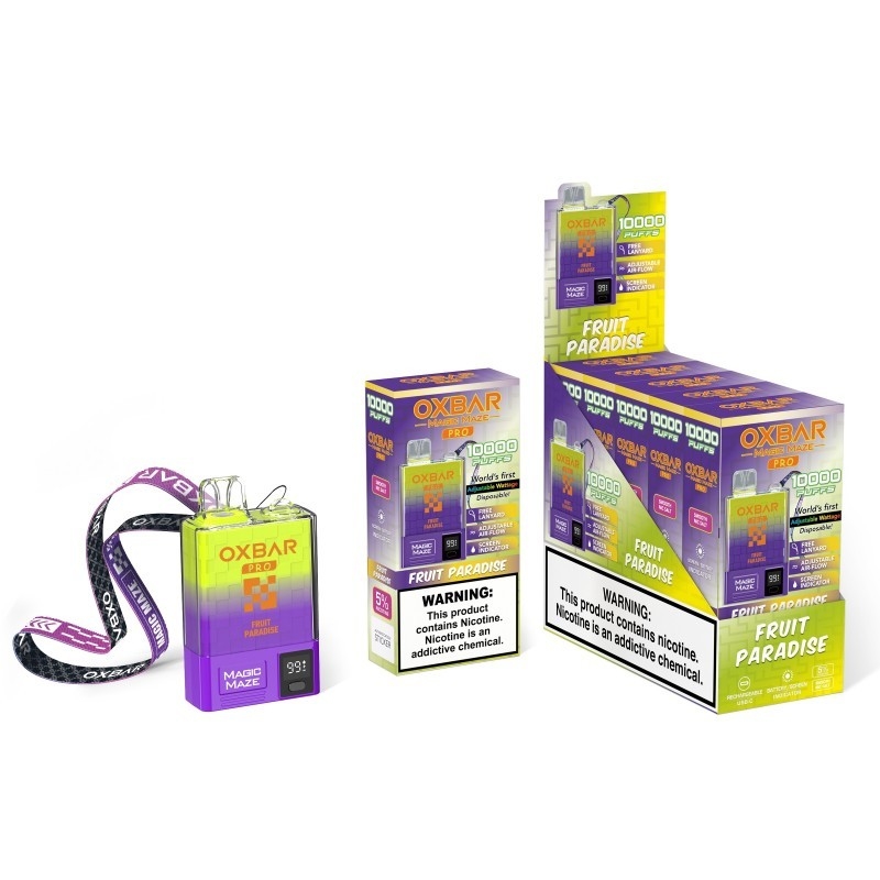 Oxbar Magic Maze Pro 10k Vaporizer dùng một lần 10000 puffs 900mah 18ml Liquid 5% Thùng Vapes dùng một lần