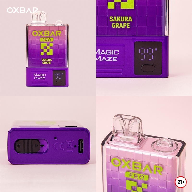 Oxbar Magic Maze Pro 10k Vaporizer dùng một lần 10000 puffs 900mah 18ml Liquid 5% Thùng Vapes dùng một lần