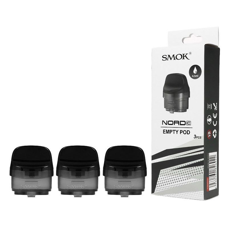 SMOK Nord C hộp mực trống 4.5ml 3pcs/pack Top filling Empty pods