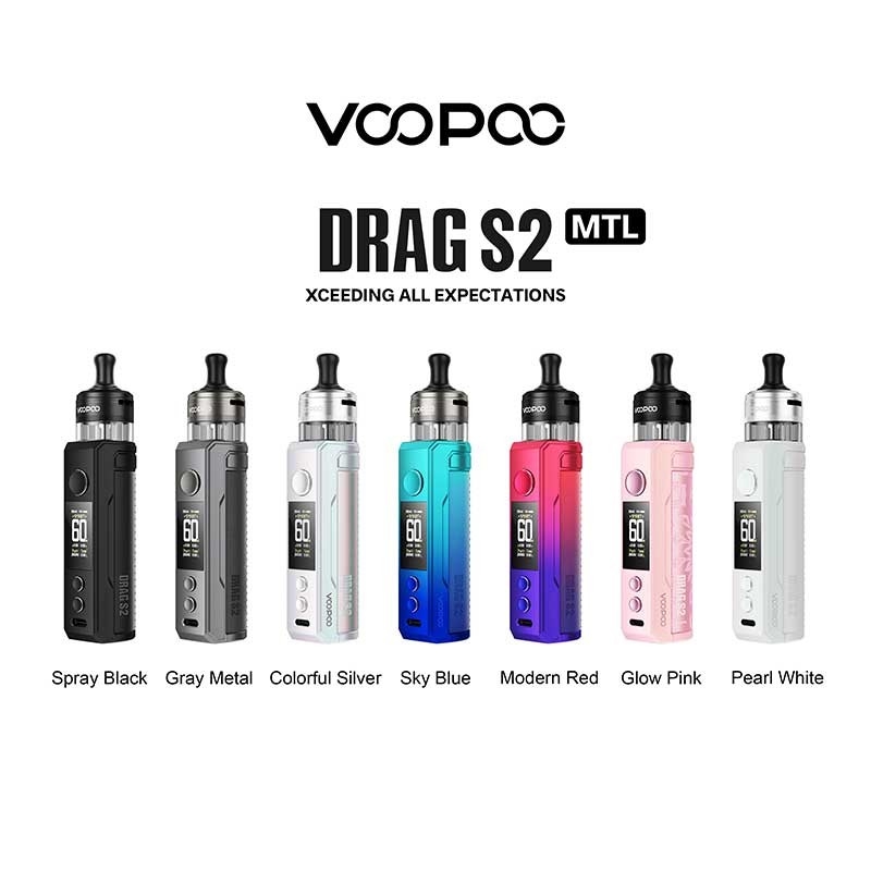 Voopoo kéo s2 Pod Mod kit 60w với PnP X Cartridge DTL / MTL 2500mAh 5ml