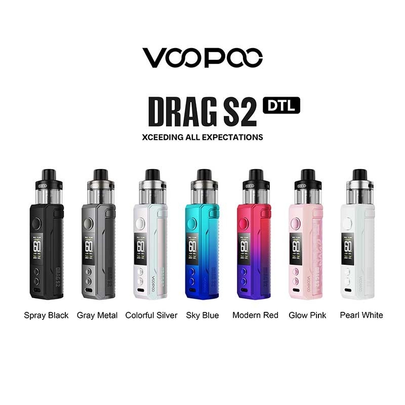 Voopoo kéo s2 Pod Mod kit 60w với PnP X Cartridge DTL / MTL 2500mAh 5ml