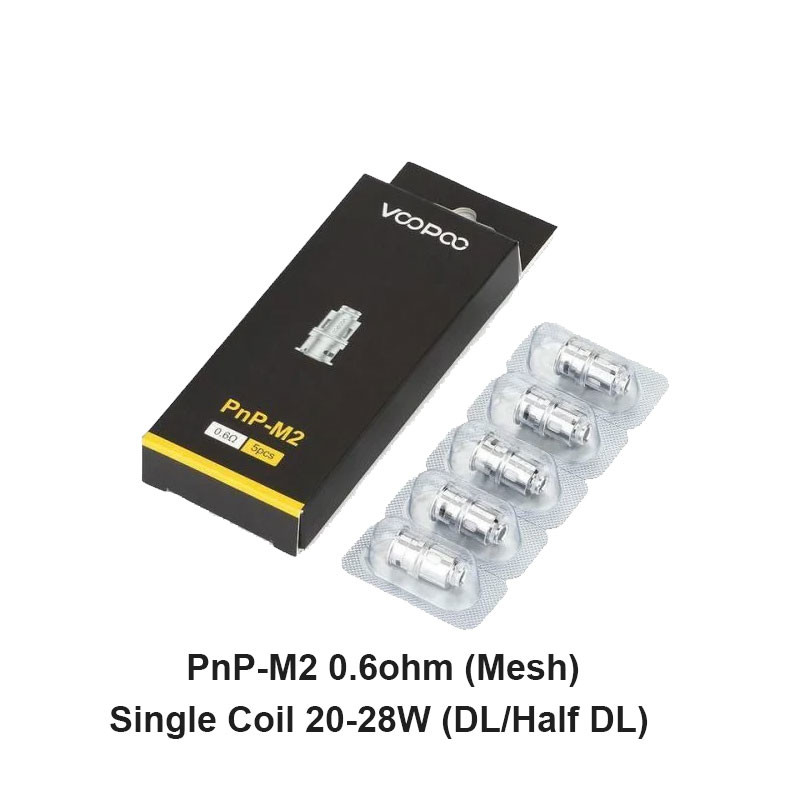 Voopoo PnP Replacement Coils 5pcs/pack cho Drag Baby/Mini/2/S/X,VINCI Series Kit,Argus Pro,PnP 20/22,V.SUIT